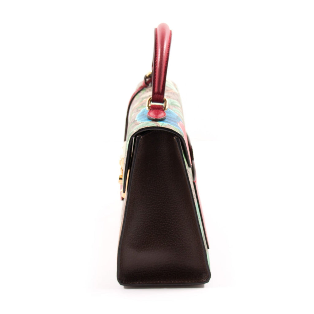 Gucci GG Supreme Tian Padlock Top Handle Bag
