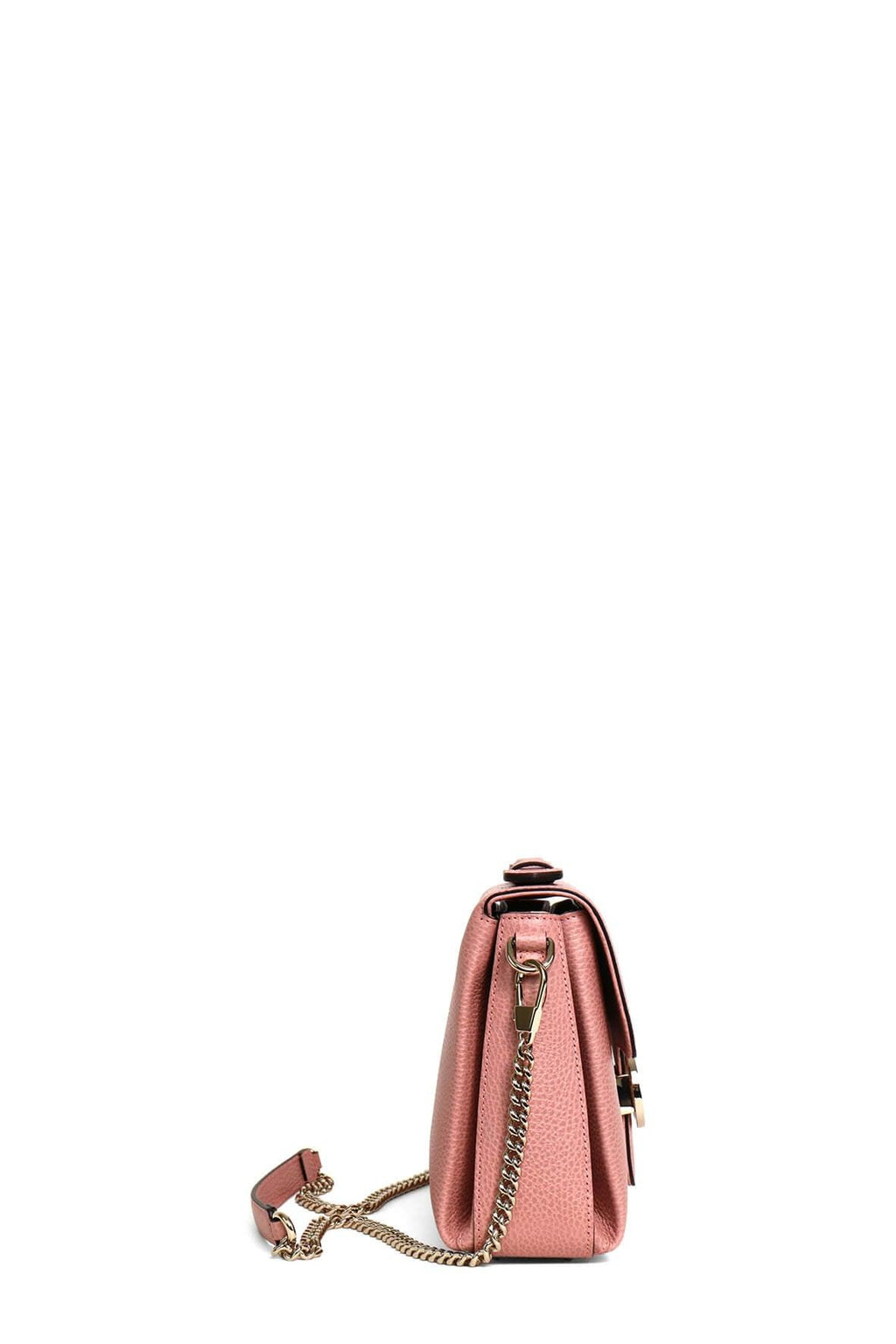 Medium Interlocking GG Top Handle Shoulder Bag Dusty Pink