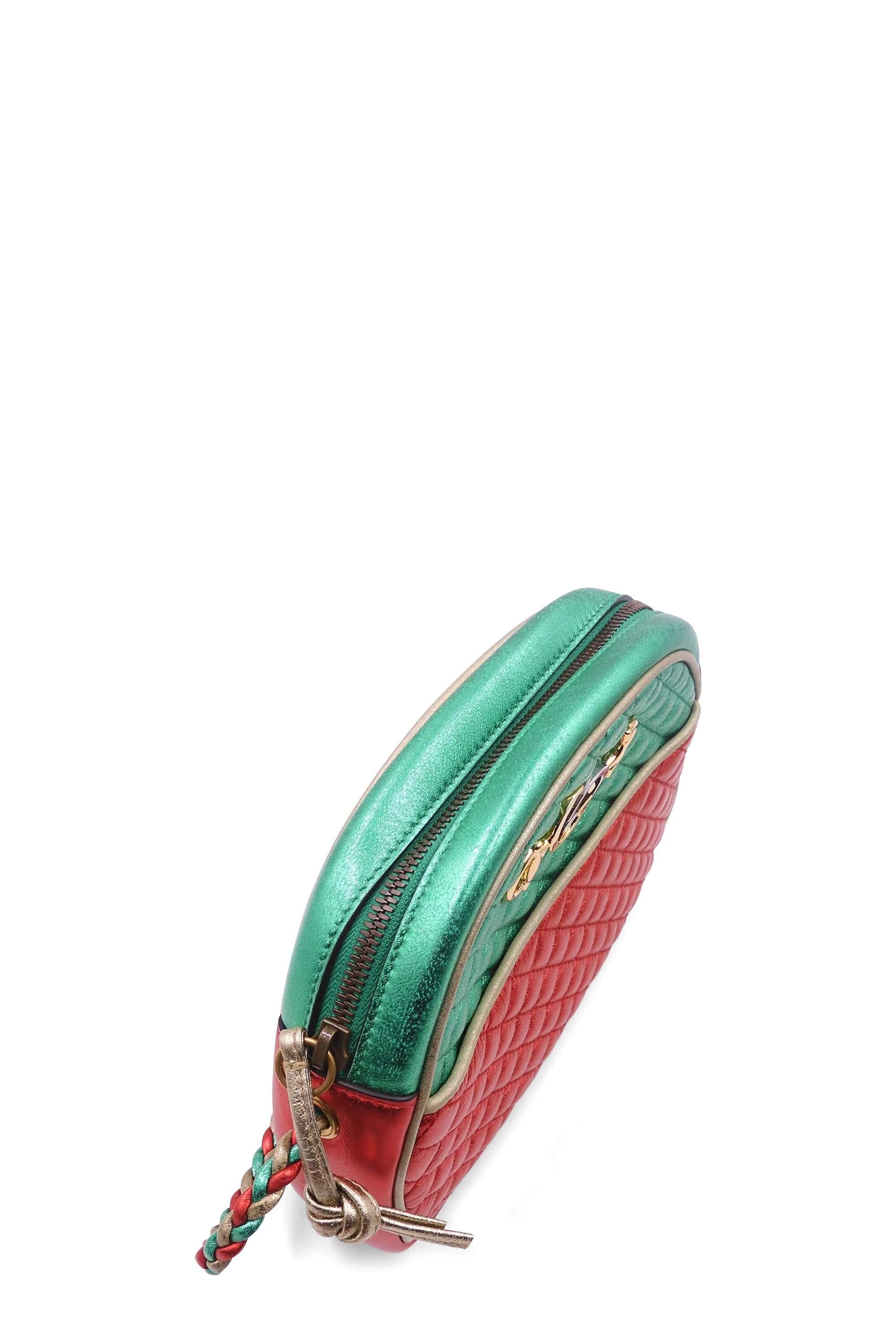 Trapuntata Mini Bag Red Green