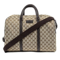 Gucci Unisex Original GG Canvas Carry On Duffle Travel Bag