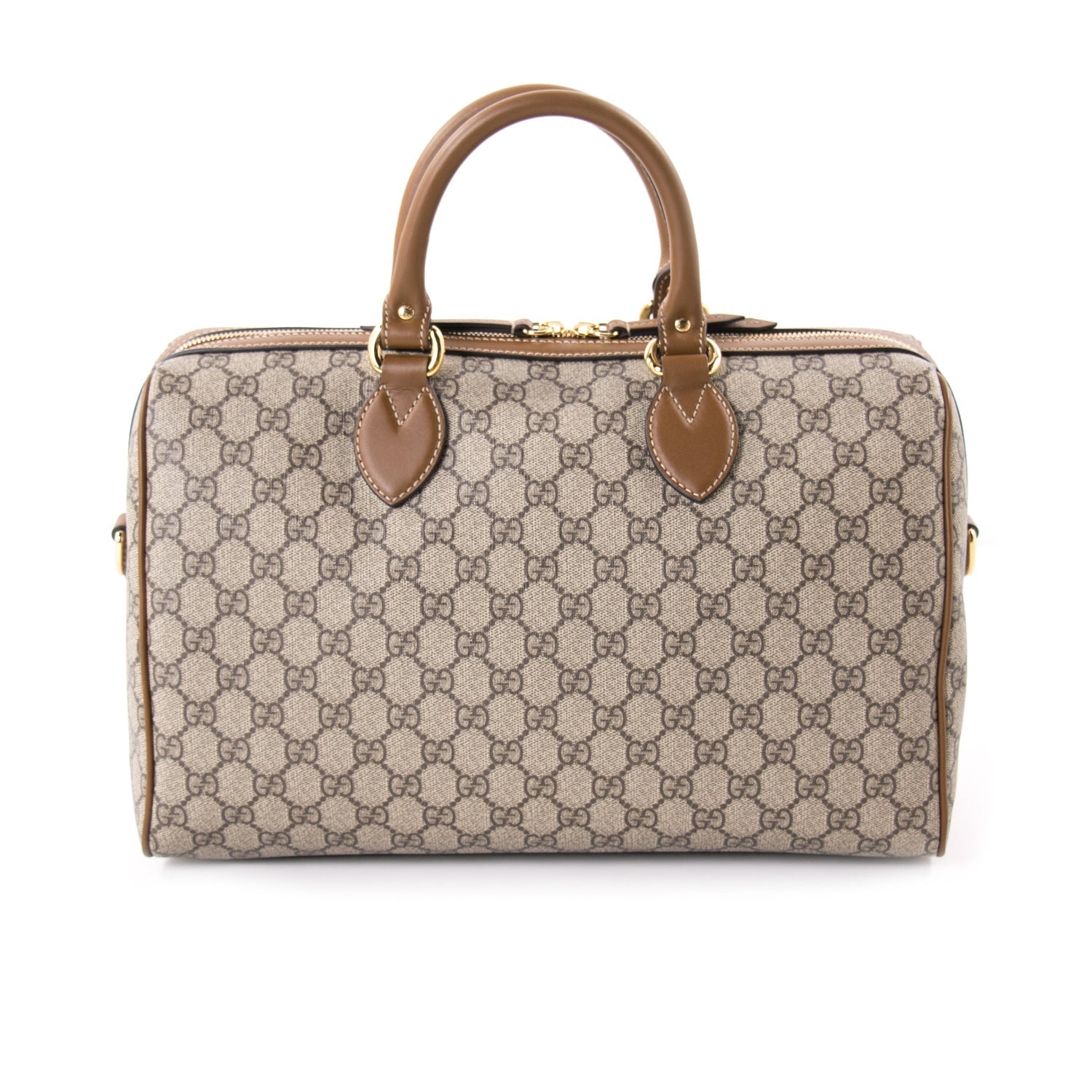 Gucci GG Supreme Embroidered Boston Bag