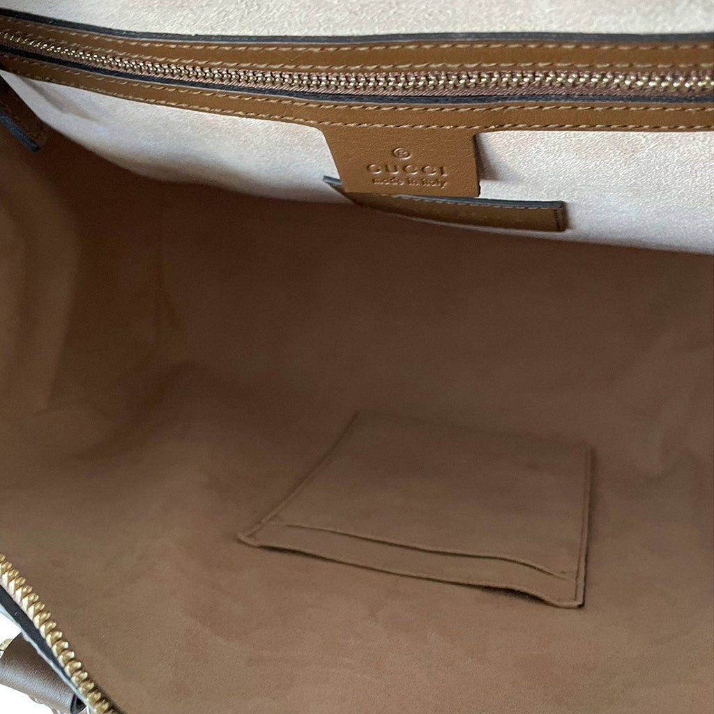 Gucci GG Supreme Embroidered Boston Bag