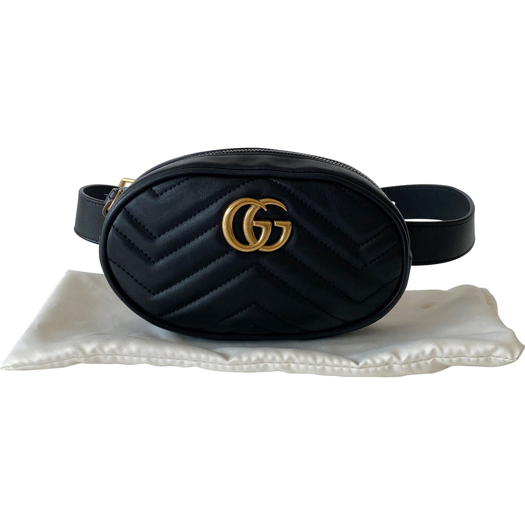 Gucci Marmont MatelassÃƒÆ’Ã‚Â© Leather Belt Bag