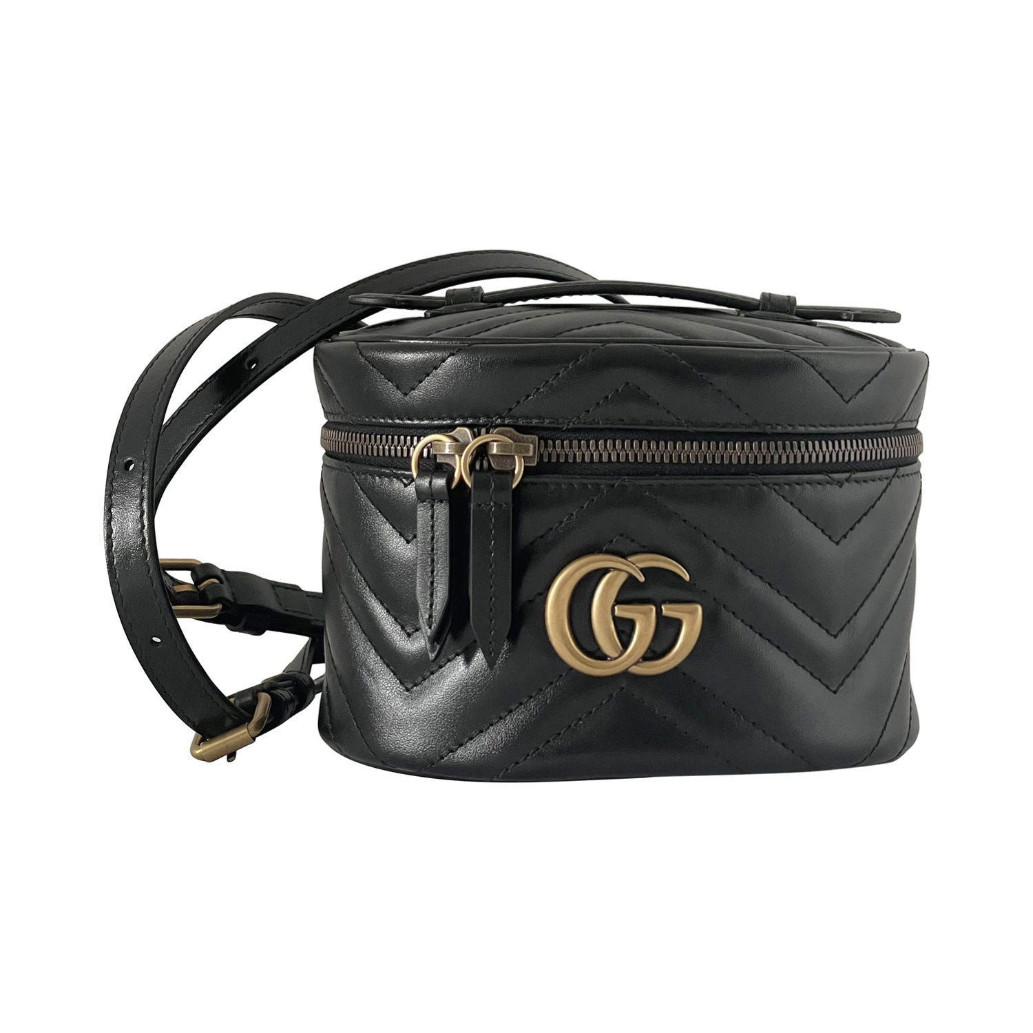 Gucci GG Marmont MatelassÃƒÆ’Ã‚Â© Round Backpack