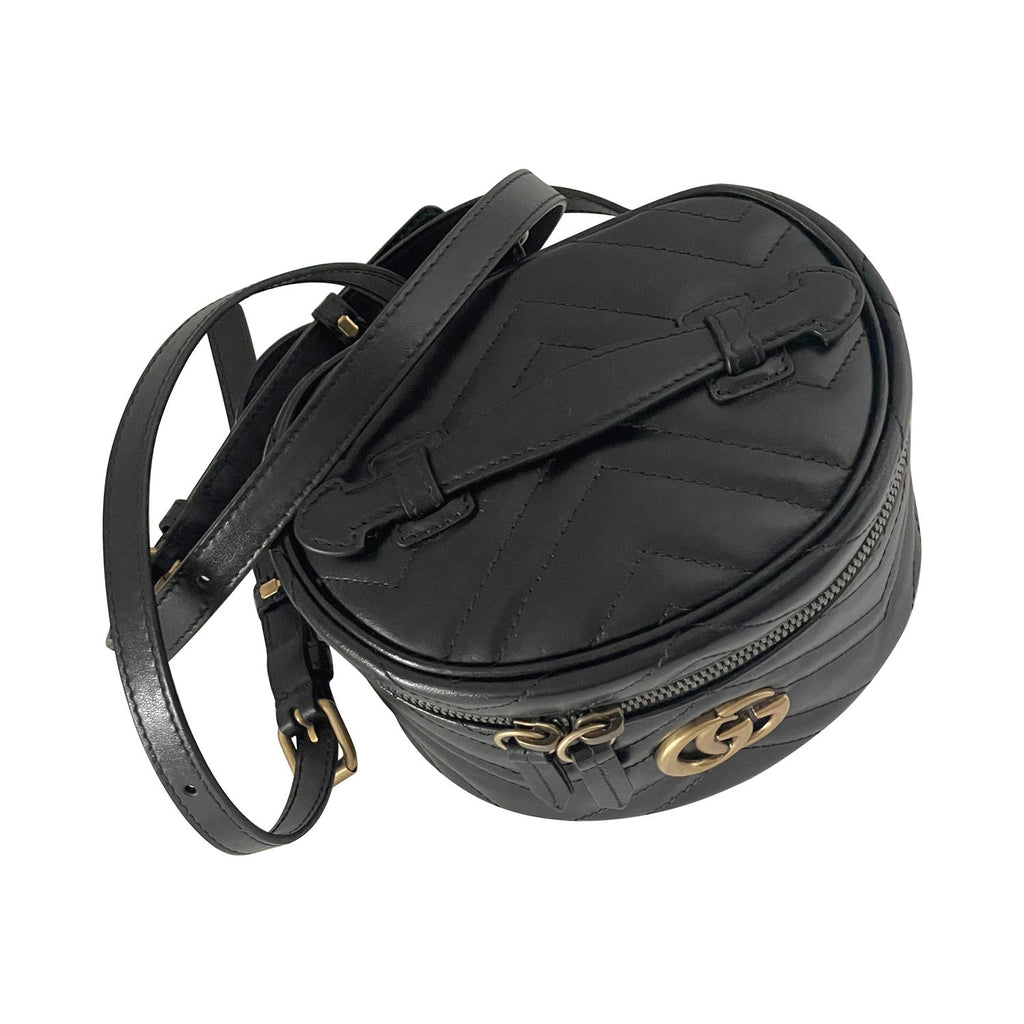 Gucci GG Marmont MatelassÃƒÆ’Ã‚Â© Round Backpack