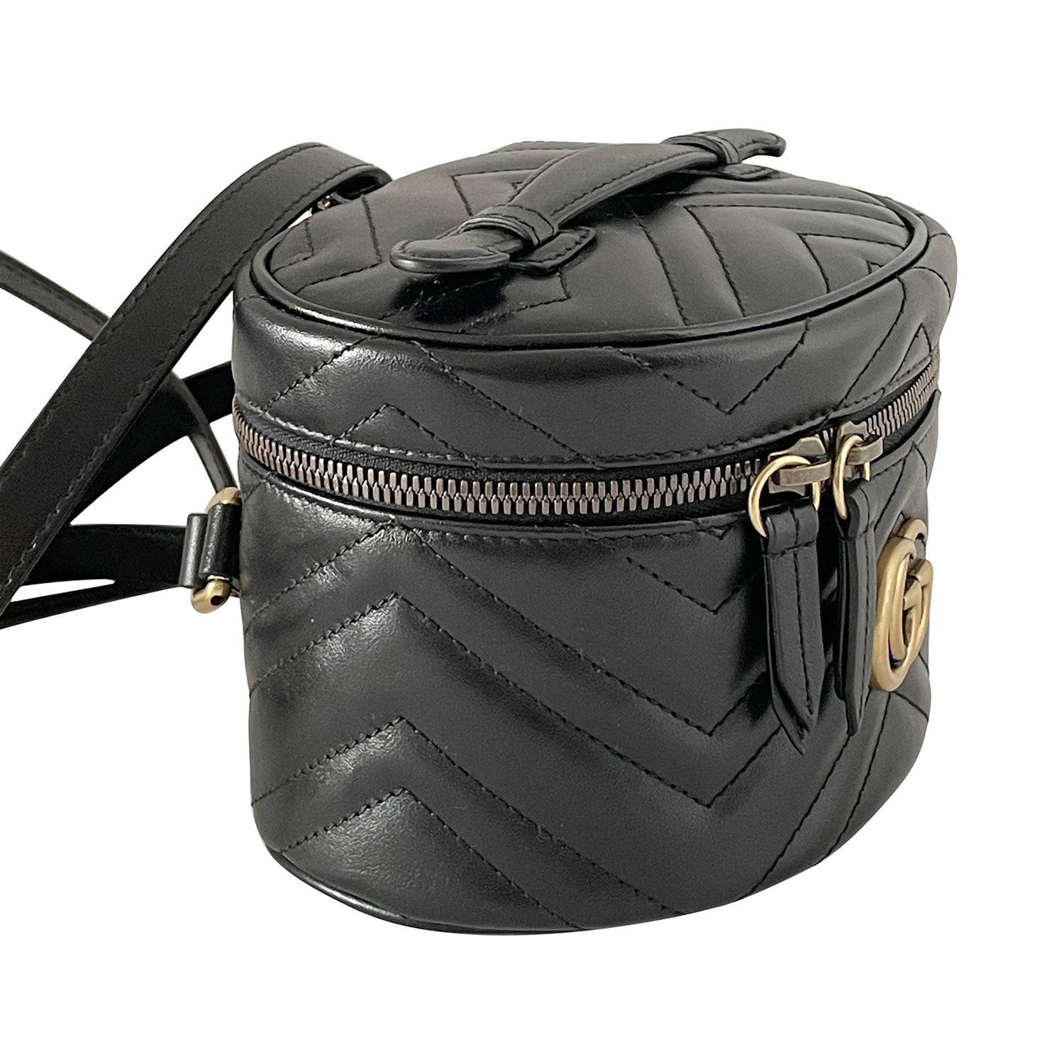 Gucci GG Marmont MatelassÃƒÆ’Ã‚Â© Round Backpack