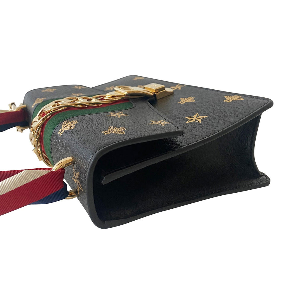 Gucci Small Sylvie Embroidered Shoulder Bag