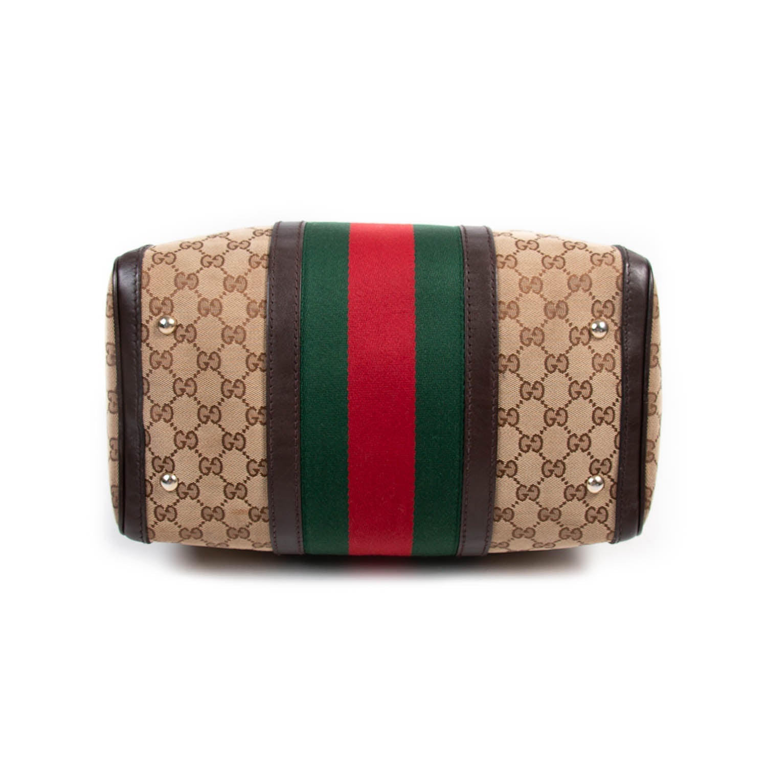 Gucci Vintage Web Boston Bag