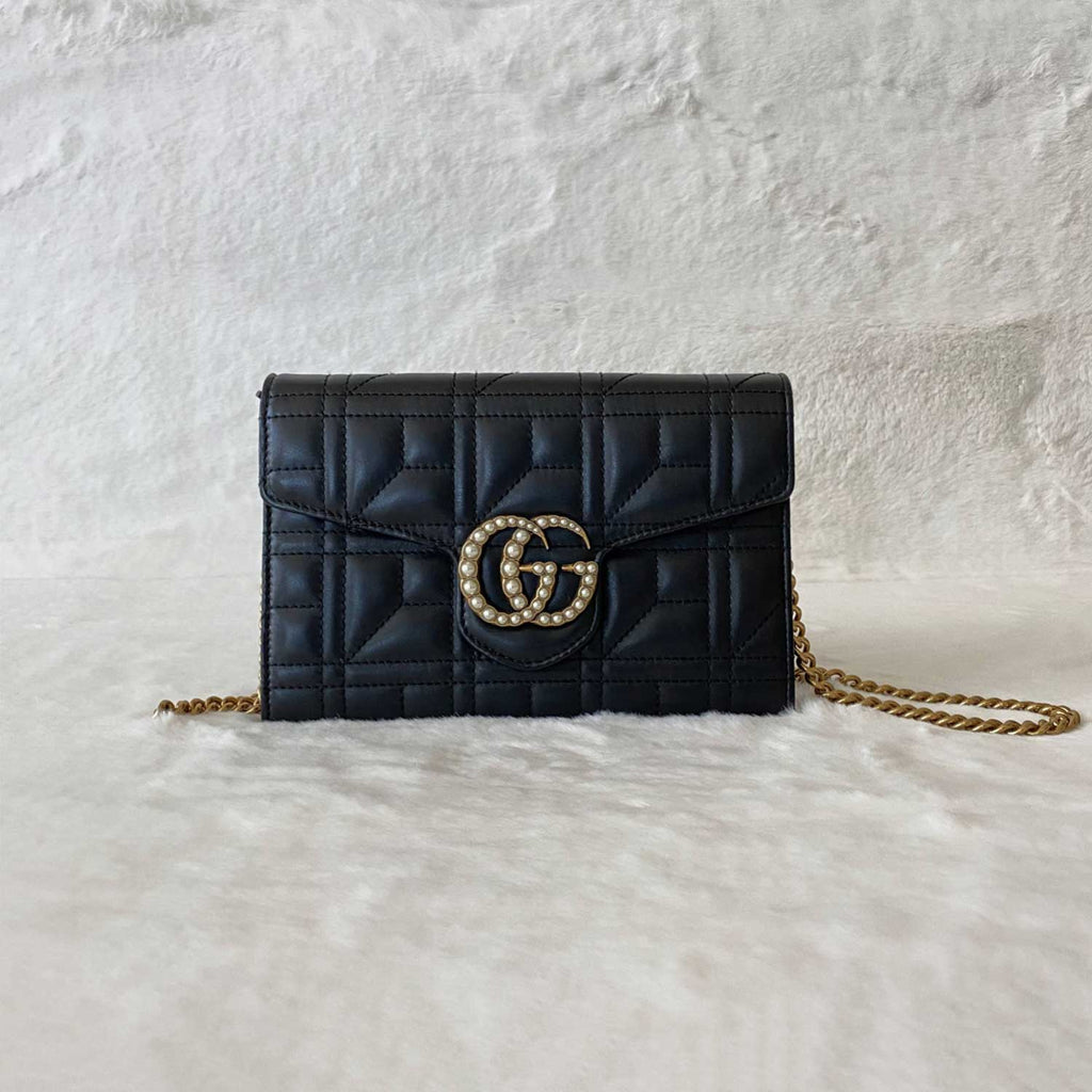 Gucci GG Marmont MatelassÃƒÆ’Ã‚Â© Wallet On Chain