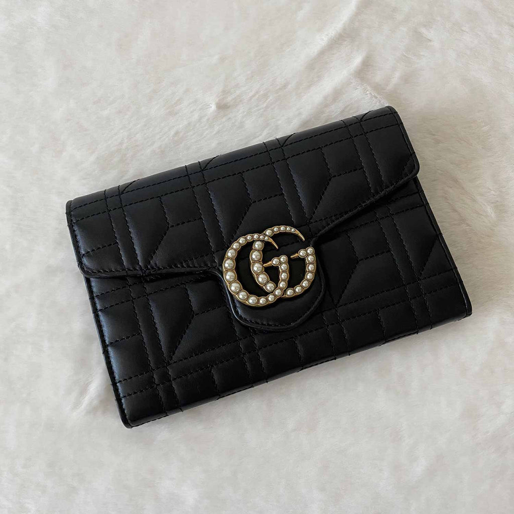 Gucci GG Marmont MatelassÃƒÆ’Ã‚Â© Wallet On Chain