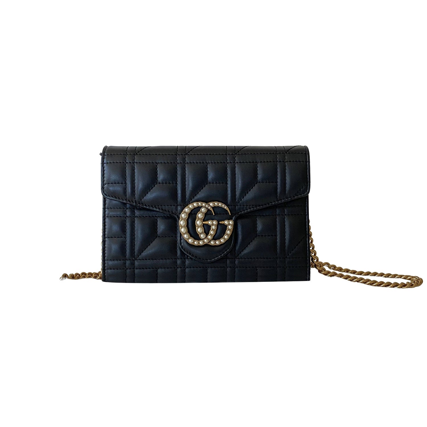 Gucci GG Marmont MatelassÃƒÆ’Ã‚Â© Wallet On Chain