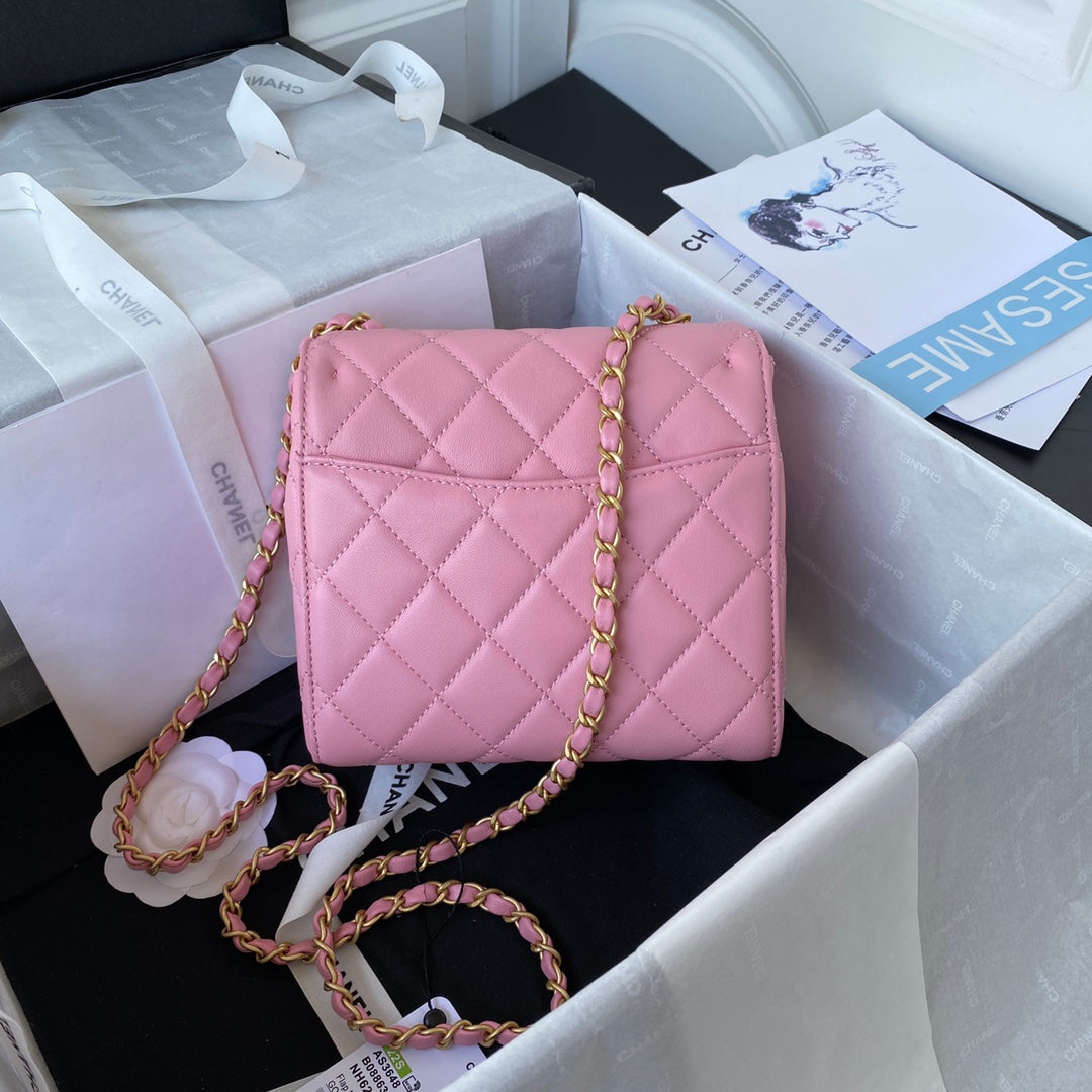 CHLMini Flap Bag PiNike For Women, Women’s Bags 6.7in/17cm