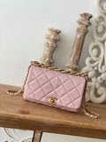 CHL Classic Diamond Flap Bag Light PiNike For Women, Women’s Bags 9.1in/23cm