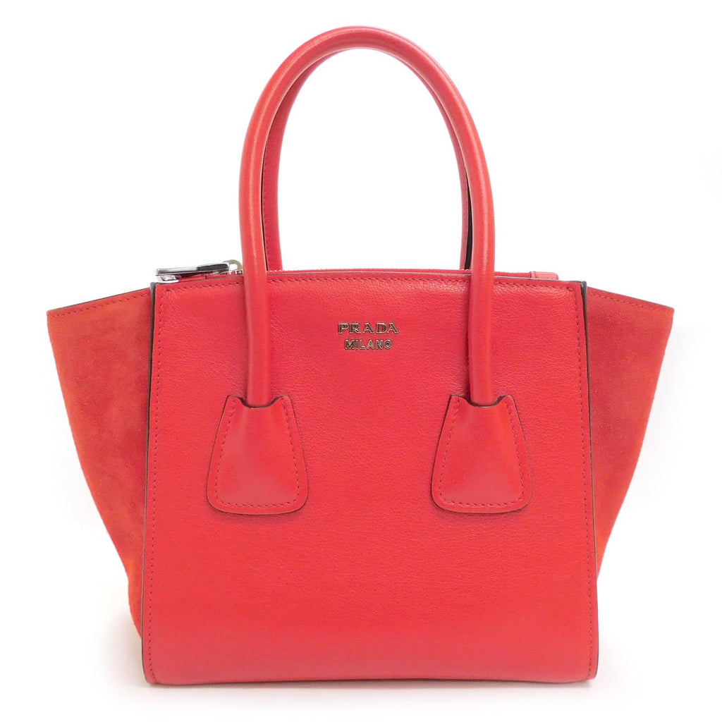 Prada Handbag Red Leather
