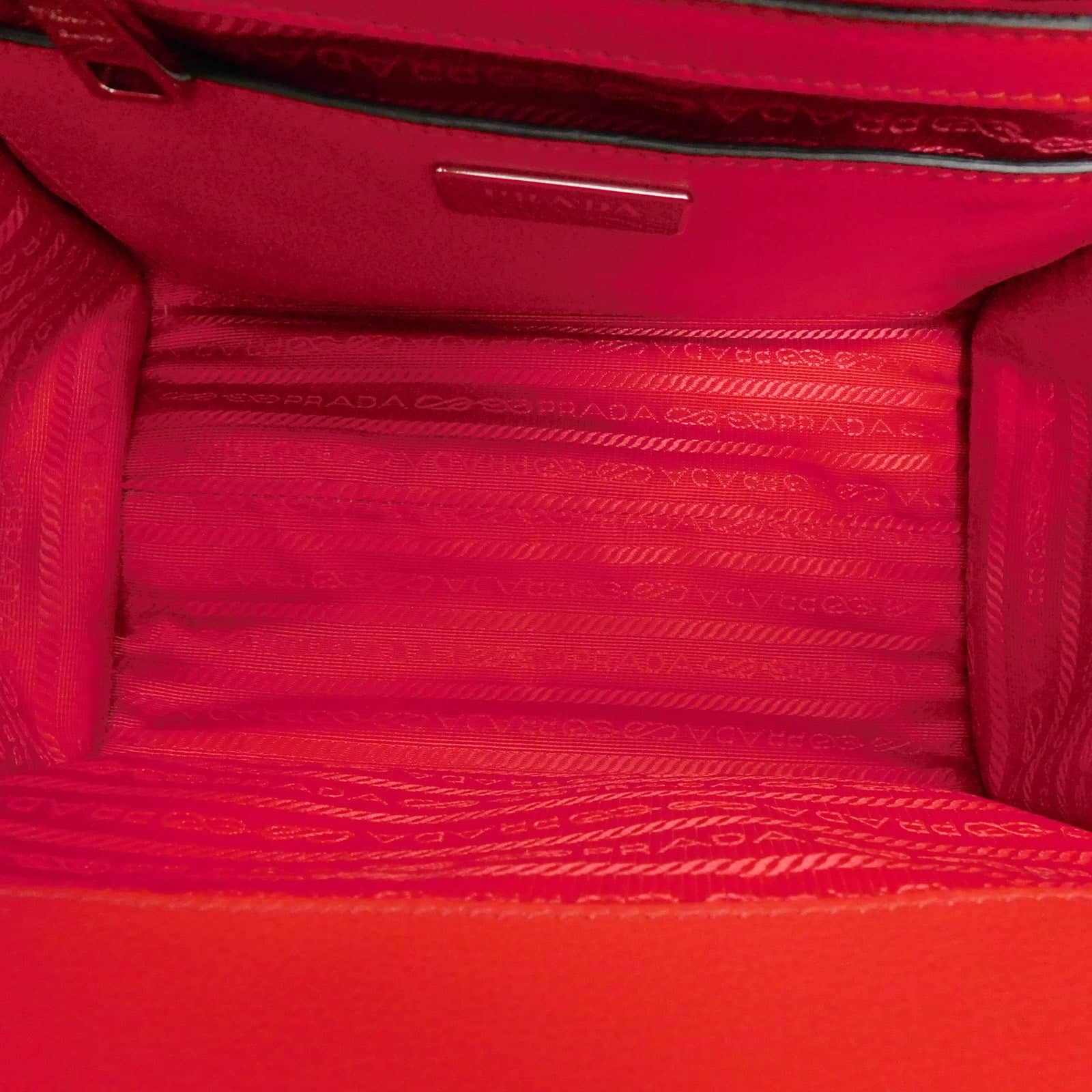 Prada Handbag Red Leather