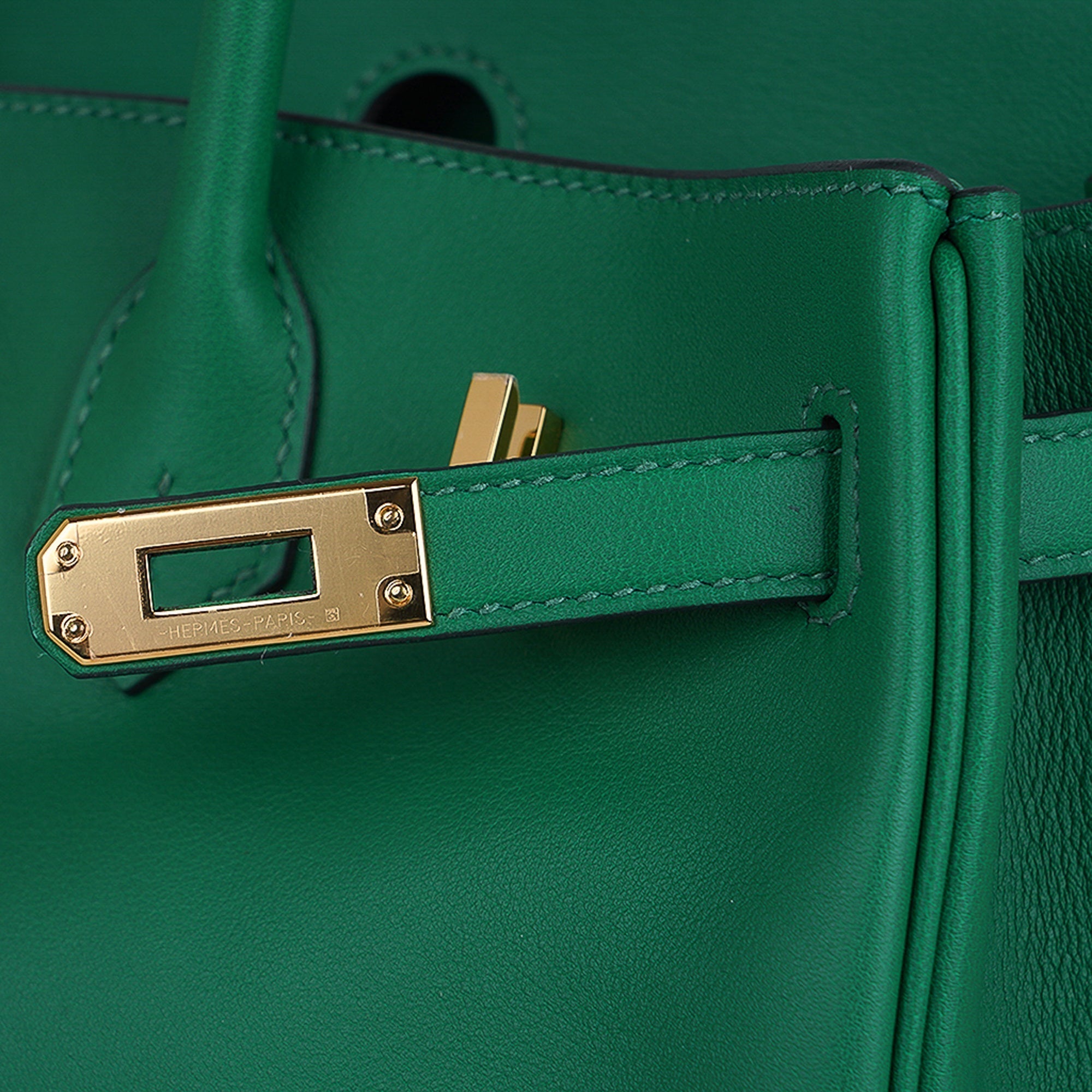 Hermes Birkin 25 Bag in Cactus Swift Leather with Gold Hardware