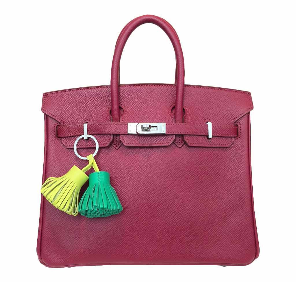 HermÃƒÆ’Ã‚Â¨s Birkin 25 Rouge Vif Bag Epsom