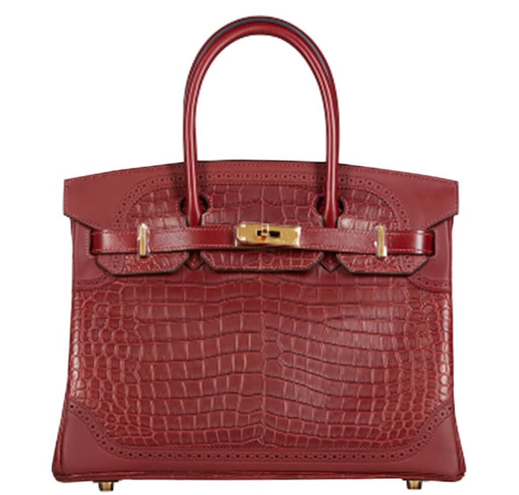 HermÃƒÆ’Ã‚Â¨s Ghillies Birkin 30 Bag Bourgogne