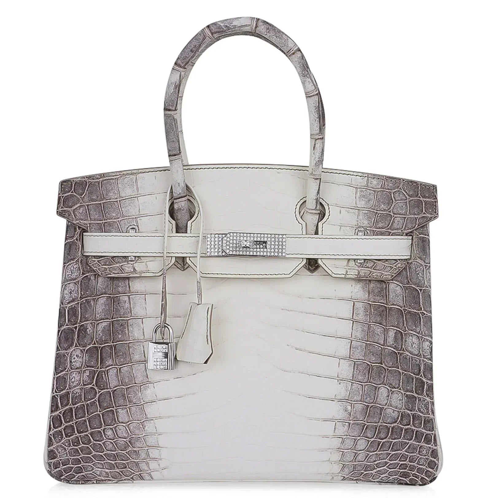 HermÃƒÆ’Ã‚Â¨s Birkin 30 Blanc Himalaya Crocodile PHW