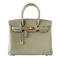 HermÃƒÆ’Ã‚Â¨s Birkin 30 Bag Sage Clemence Leather