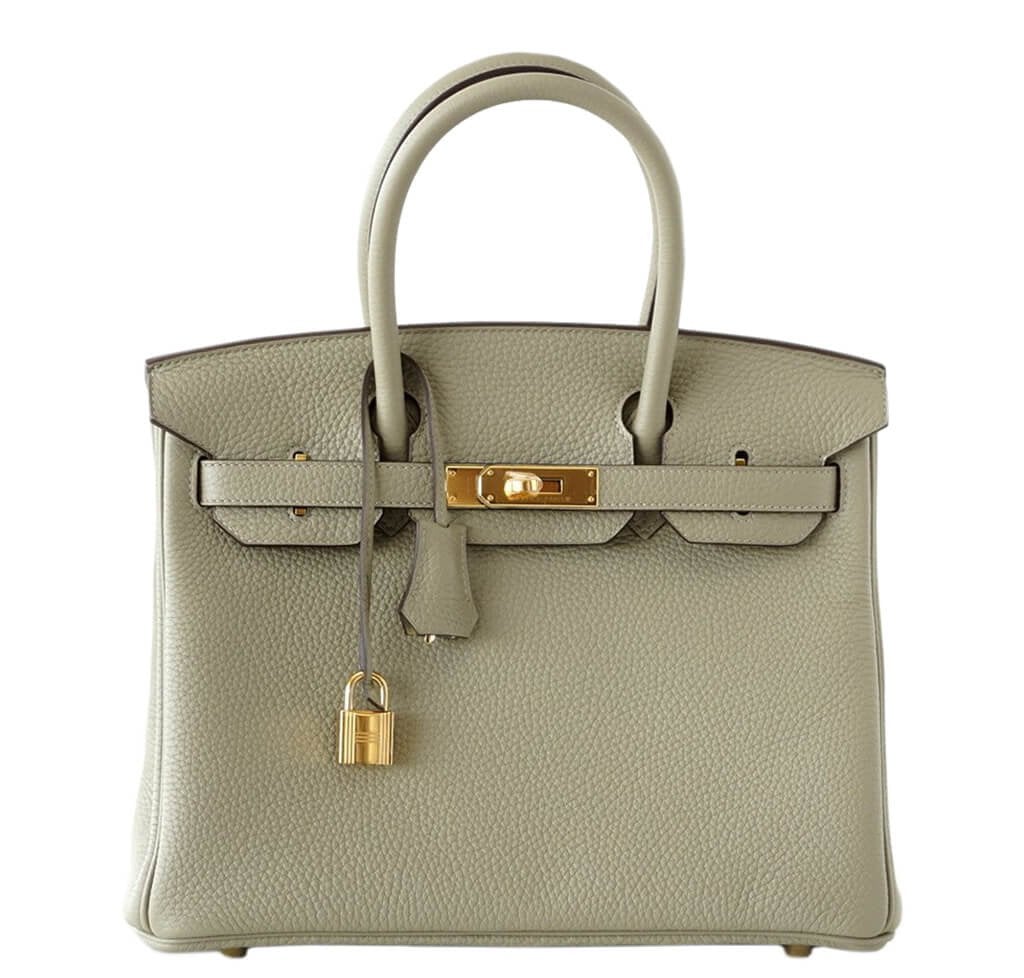HermÃƒÆ’Ã‚Â¨s Birkin 30 Bag Sage Clemence Leather