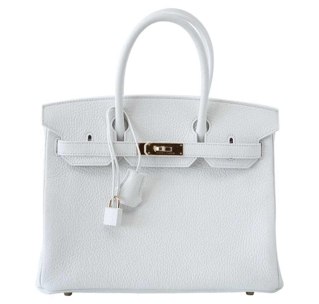 HermÃƒÆ’Ã‚Â¨s Birkin 30 White Bag GHW