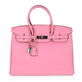 Hermes Birkin 35 Bag rare 5P Pink Togo Palladium Hardware