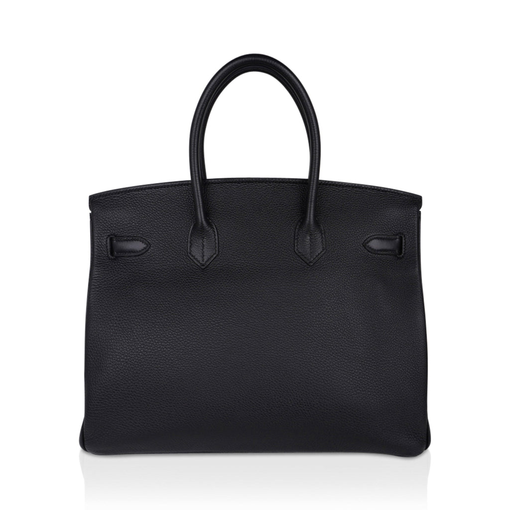 Hermes Birkin 35 Bag Black Togo Gold Hardware Ultimate Classic