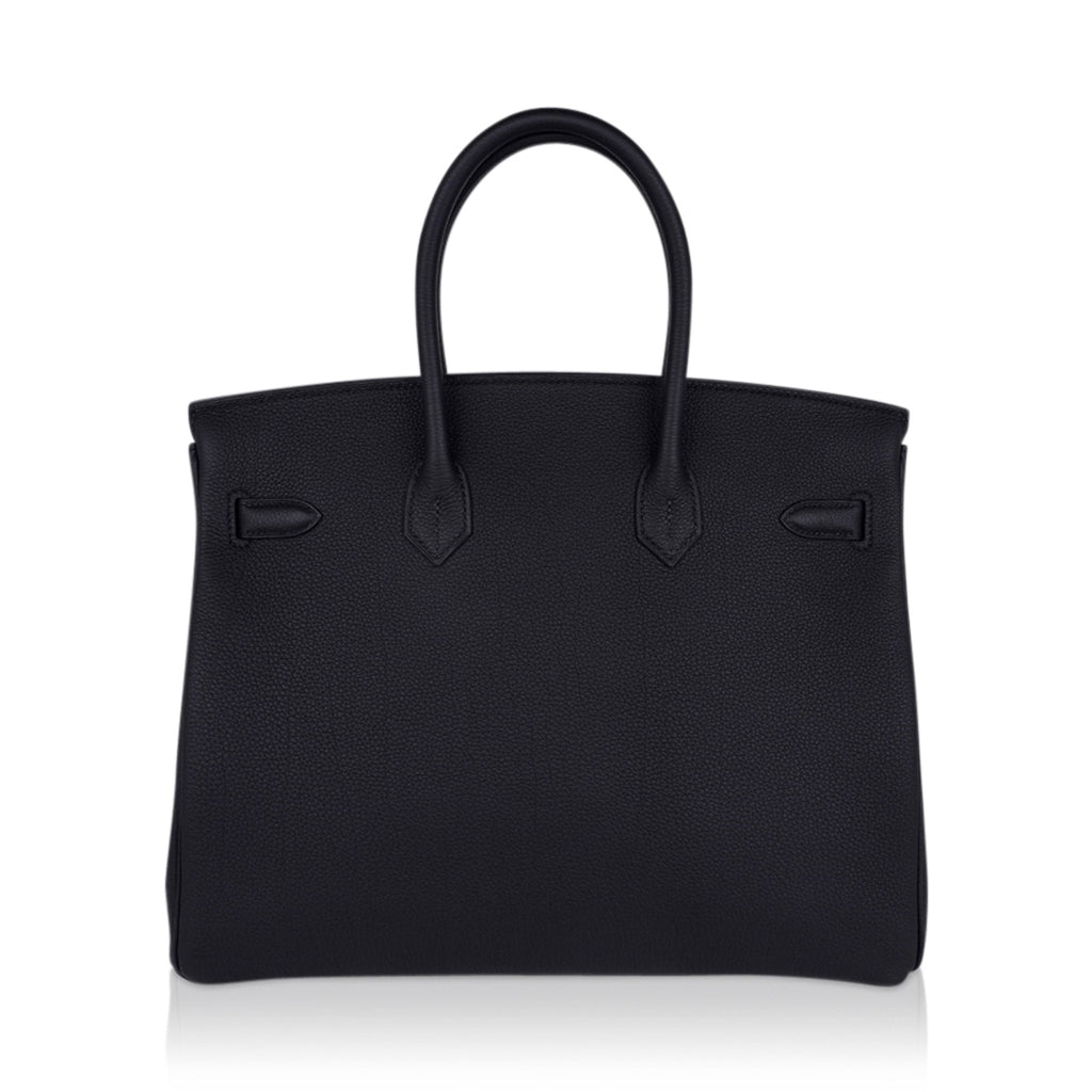 Hermes Birkin 35 Bag Black Togo Leather with Rose Gold Hardware