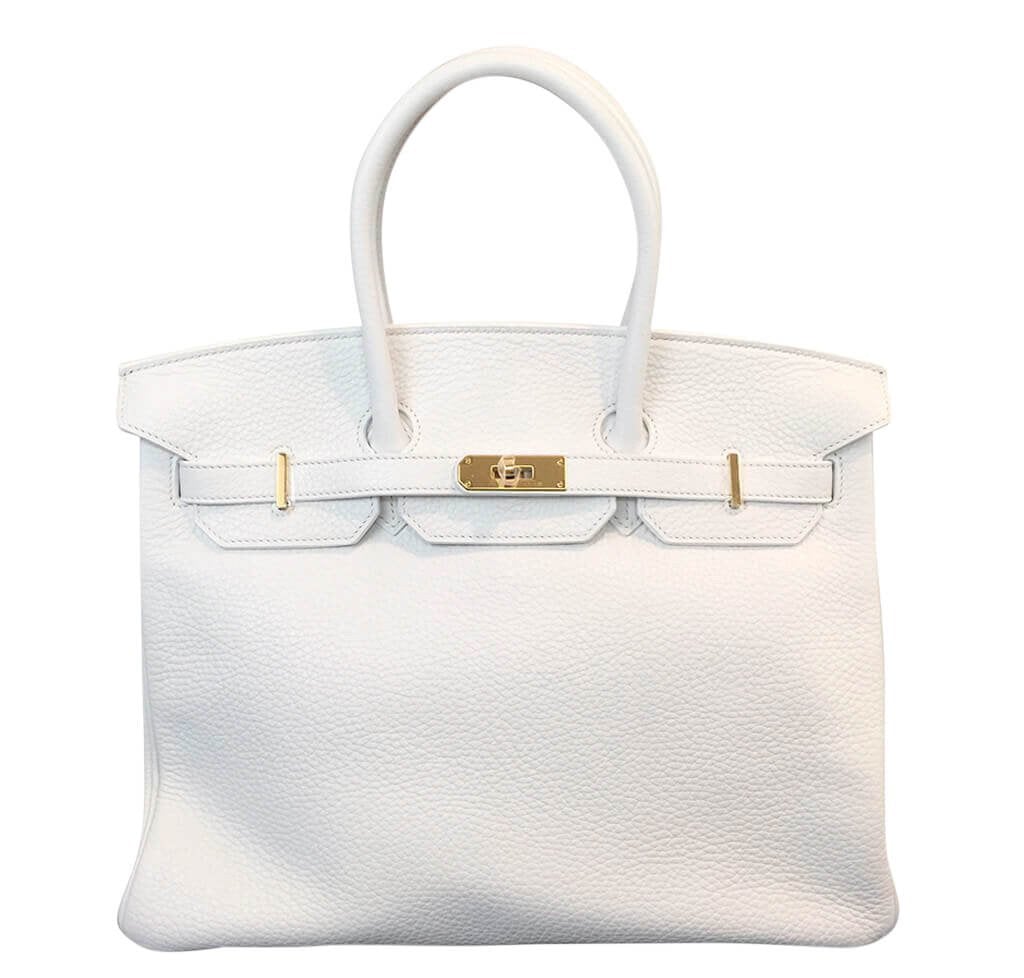 HermÃƒÆ’Ã‚Â¨s Birkin 35 Bag Blanc Taurillon Clemence