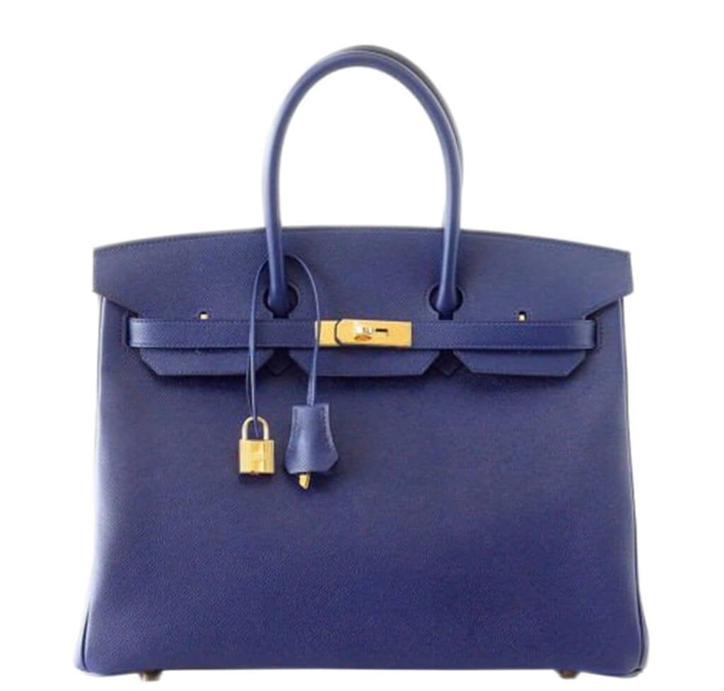 HermÃƒÆ’Ã‚Â¨s Birkin 35 Bag Bleu Saphir Epsom Leather