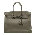 HermÃƒÆ’Ã‚Â¨s Birkin 35 Etain Bag PHW
