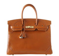 HermÃƒÆ’Ã‚Â¨s Ghillies Birkin Fauve 35cm Bag