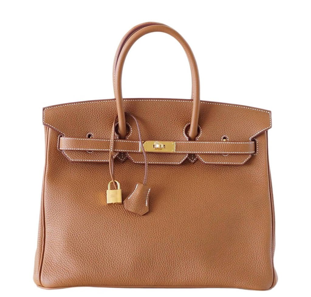 HermÃƒÆ’Ã‚Â¨s Togo Birkin 35cm Gold Bag GHW
