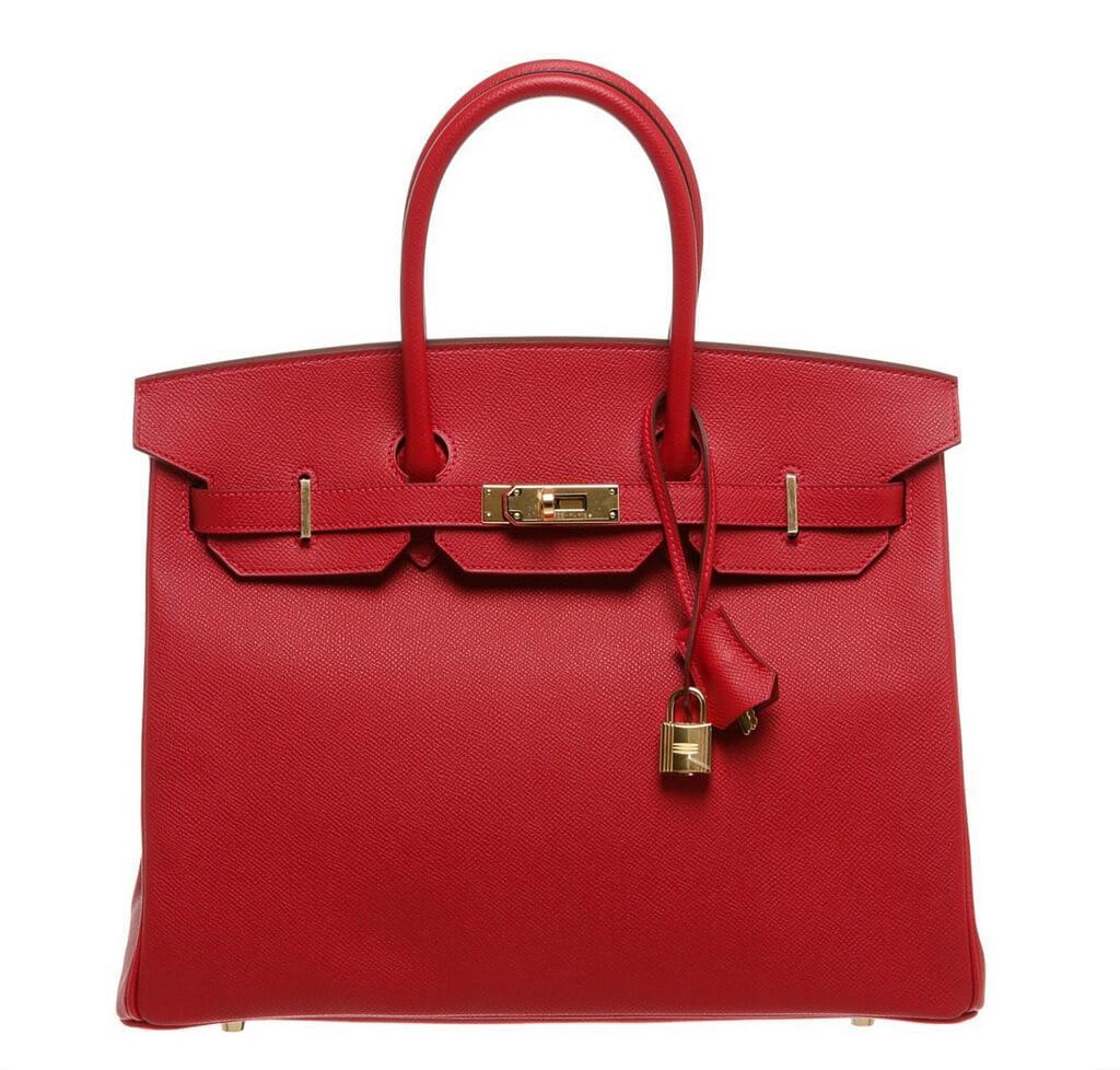 HermÃƒÆ’Ã‚Â¨s Birkin 35 Rouge Casaque Red Bag GHW