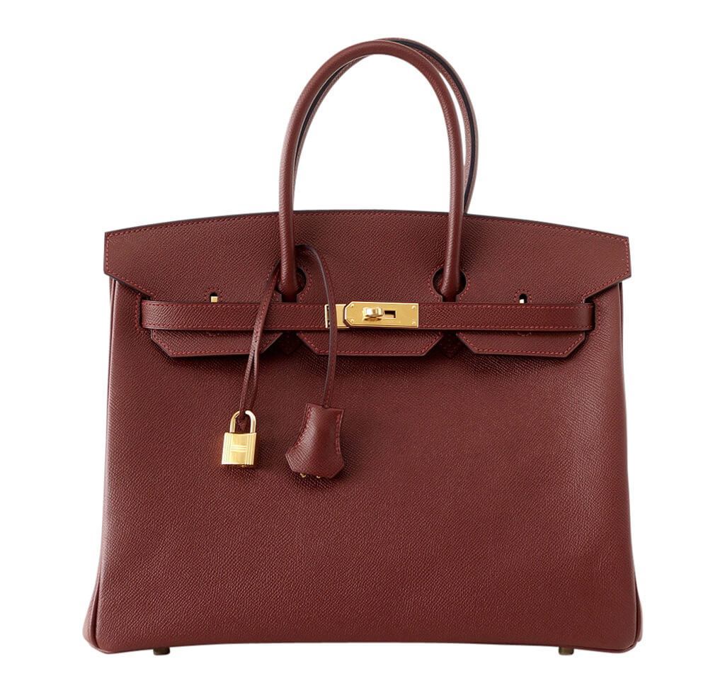 HermÃƒÆ’Ã‚Â¨s Contour Birkin 35 Rouge H Limited Edition Bag