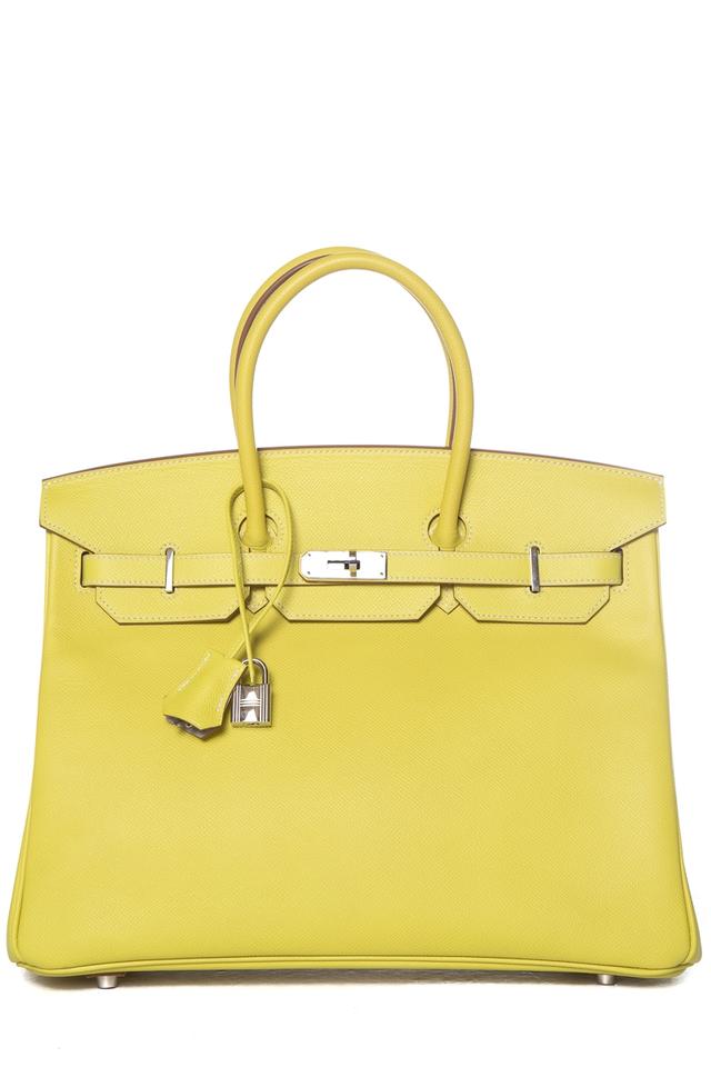 HermÃƒÆ’Ã‚Â¨s Birkin 35cm Soufre Yellow Epsom Leather Tote