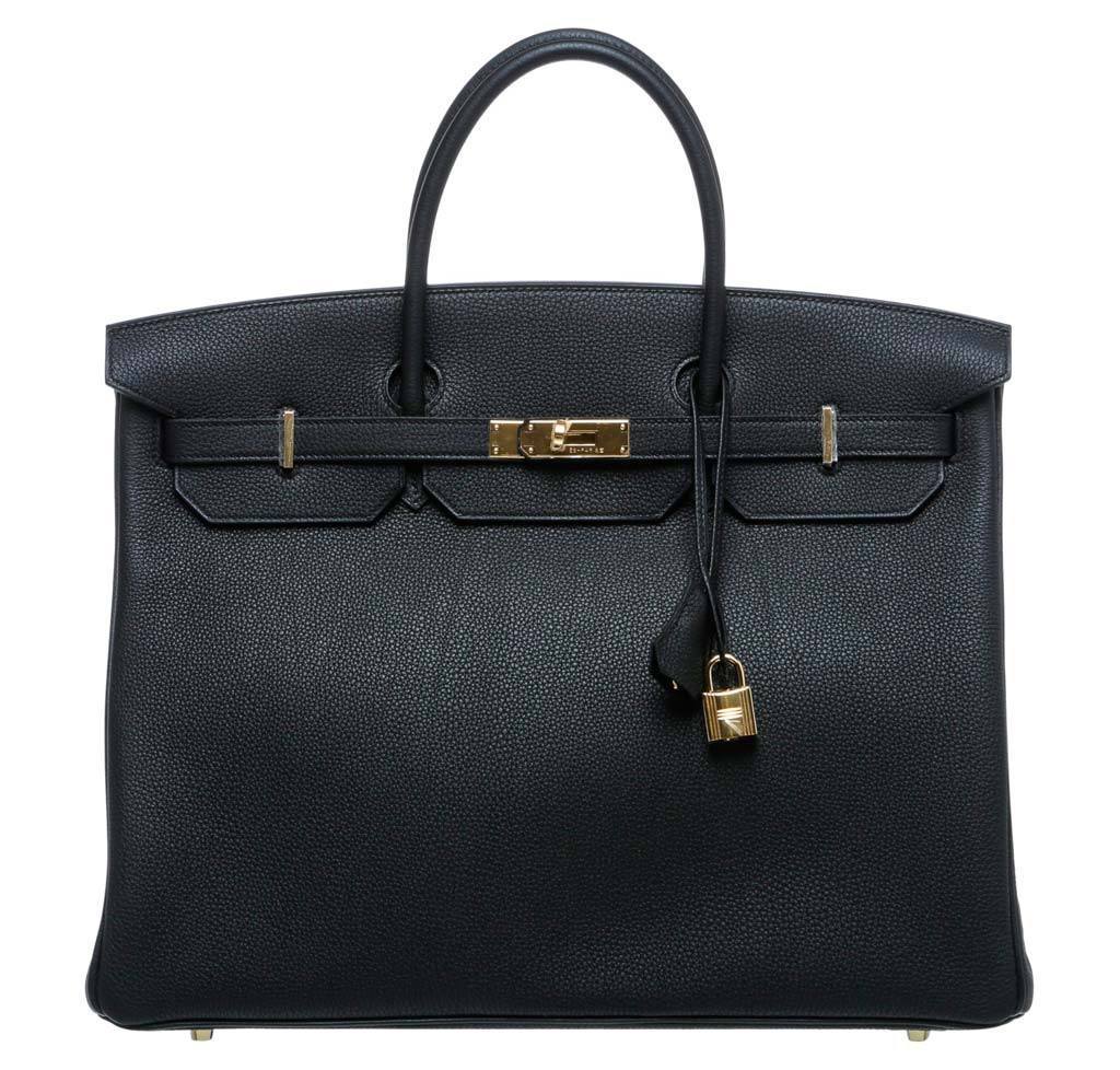 HermÃƒÆ’Ã‚Â¨s Birkin 40 Noir Togo Bag GHW