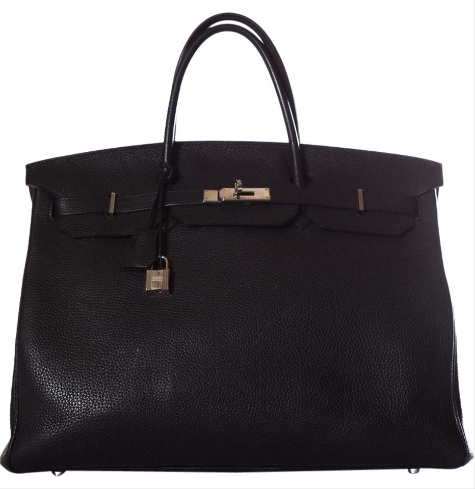 HermÃƒÆ’Ã‚Â¨s Birkin 40cm Black Togo Leather Tote