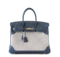 HermÃƒÆ’Ã‚Â¨s Ghillies Birkin 35 Blue Bag PHW