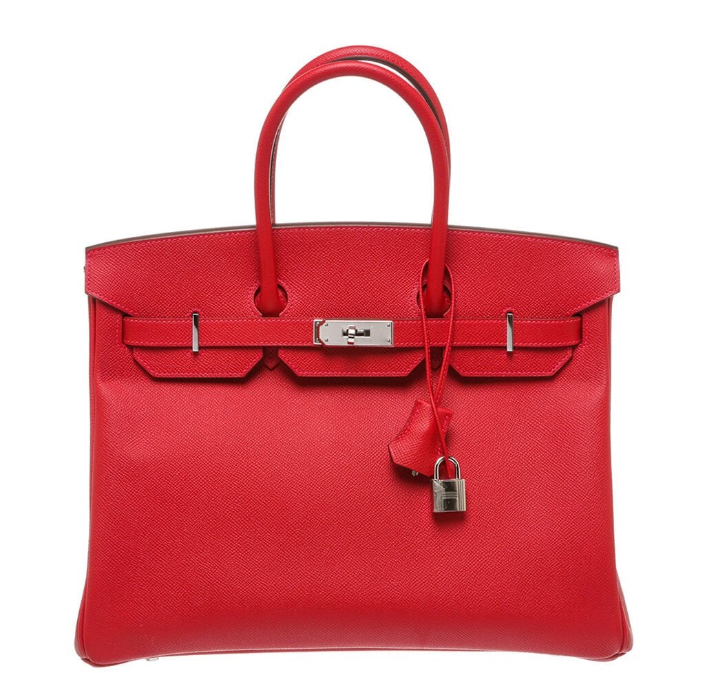 HermÃƒÆ’Ã‚Â¨s Birkin 35 Bag Rouge Casaque Epsom