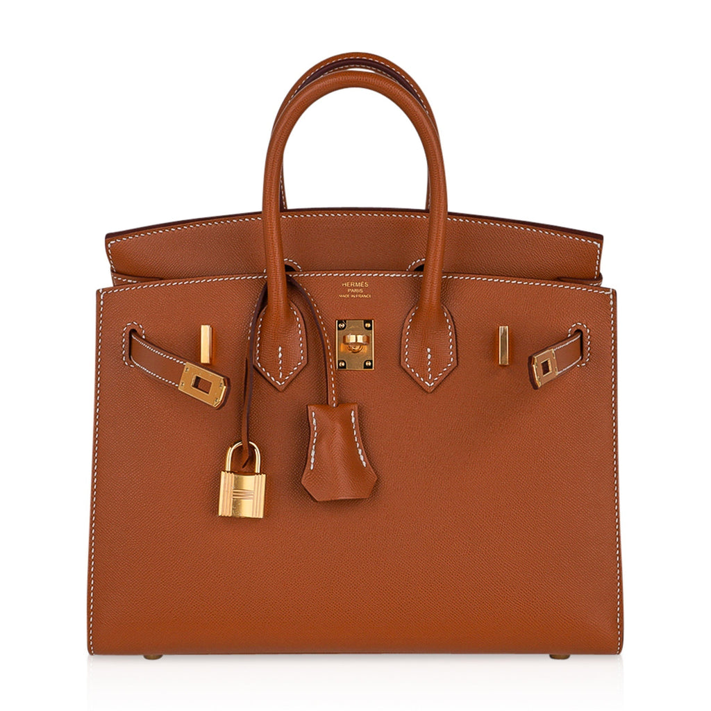 Hermes Birkin 25 Sellier Gold Bag Veau Madame Leather Gold Hardware