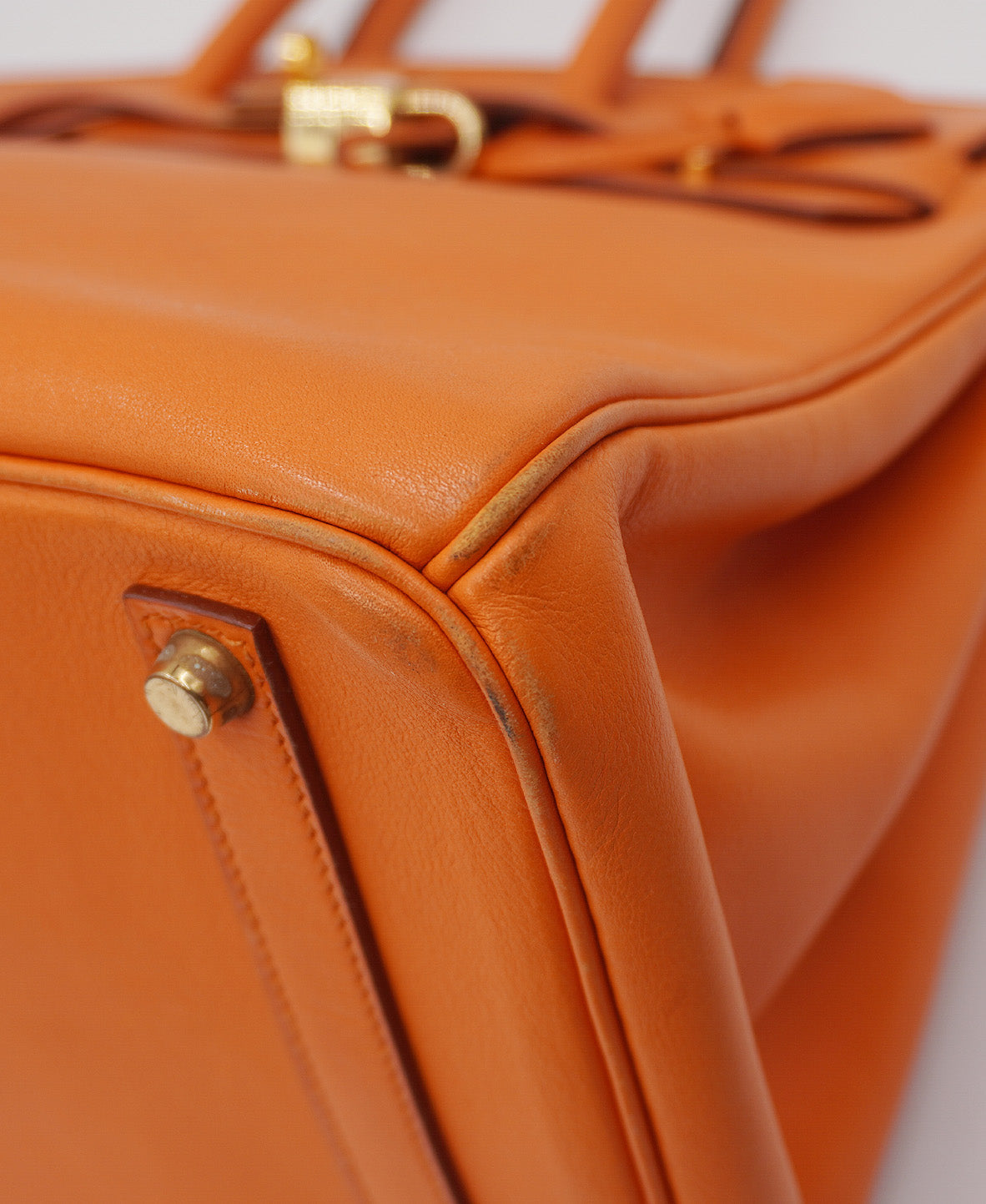 Epsom Birkin 35 Orange