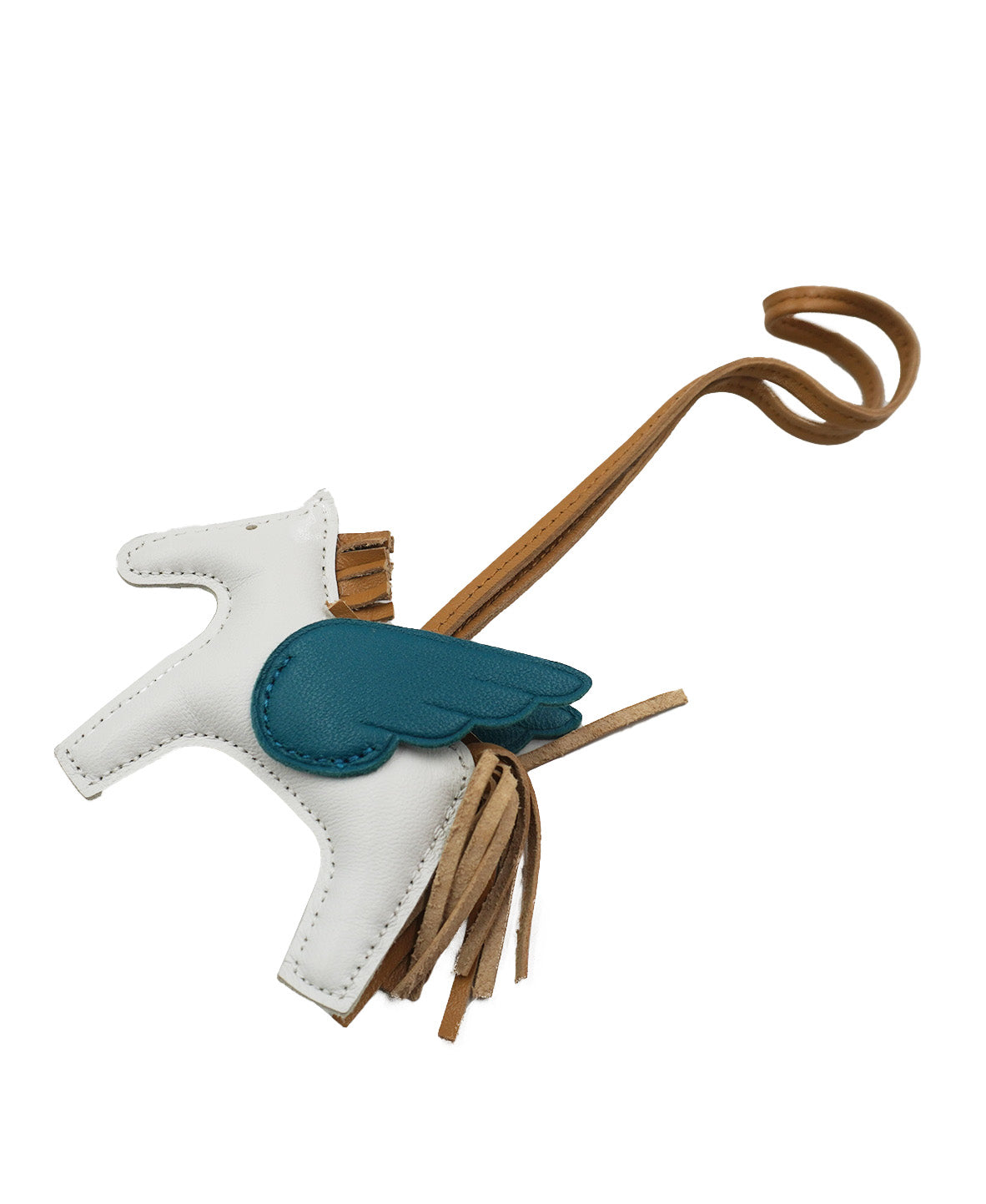 GriGri Rodeo Milo Pegase Bag Charm Leather PM White