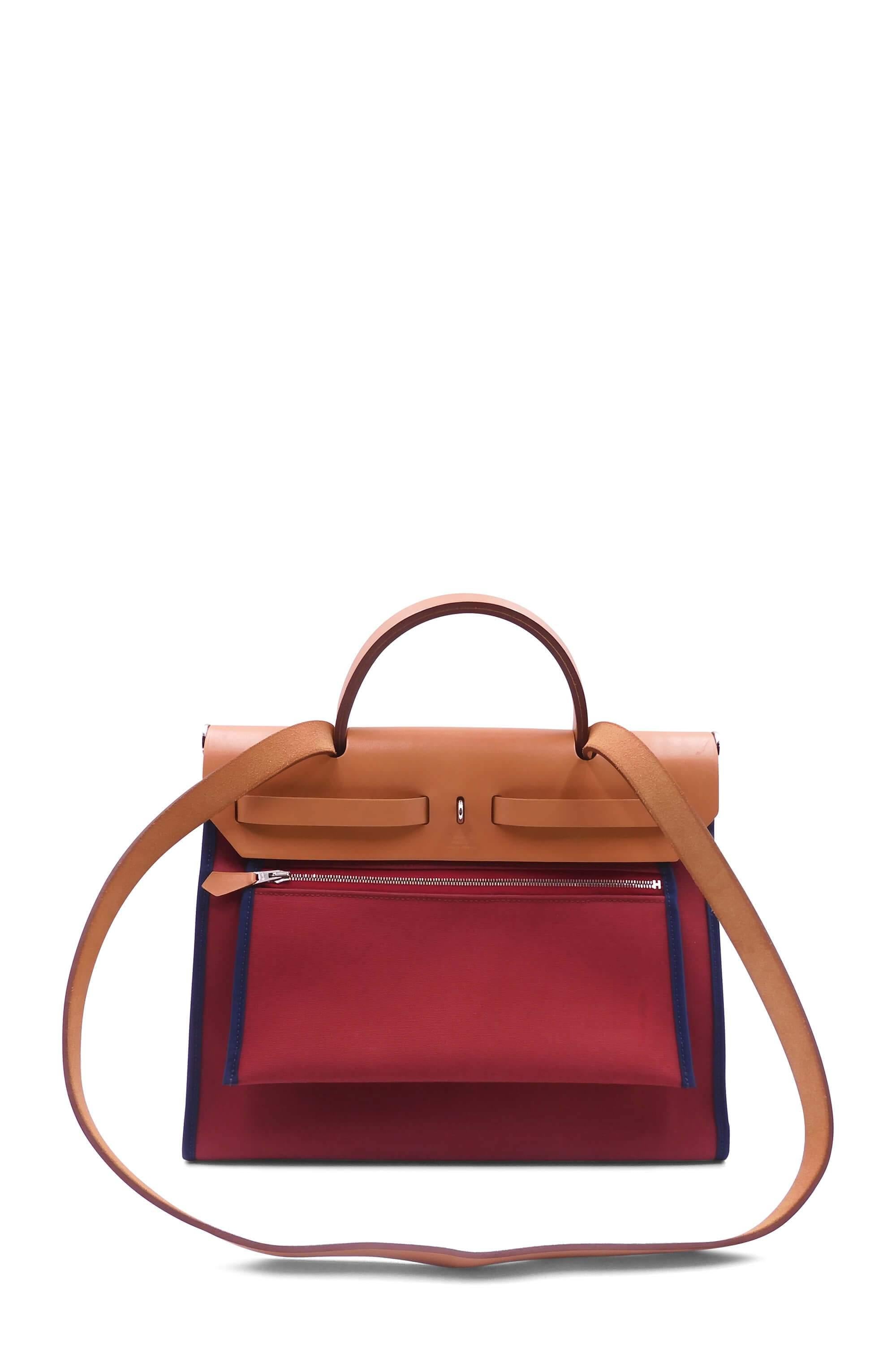 Toile Herbag Zip 31 with Pouch Maroon  Blue