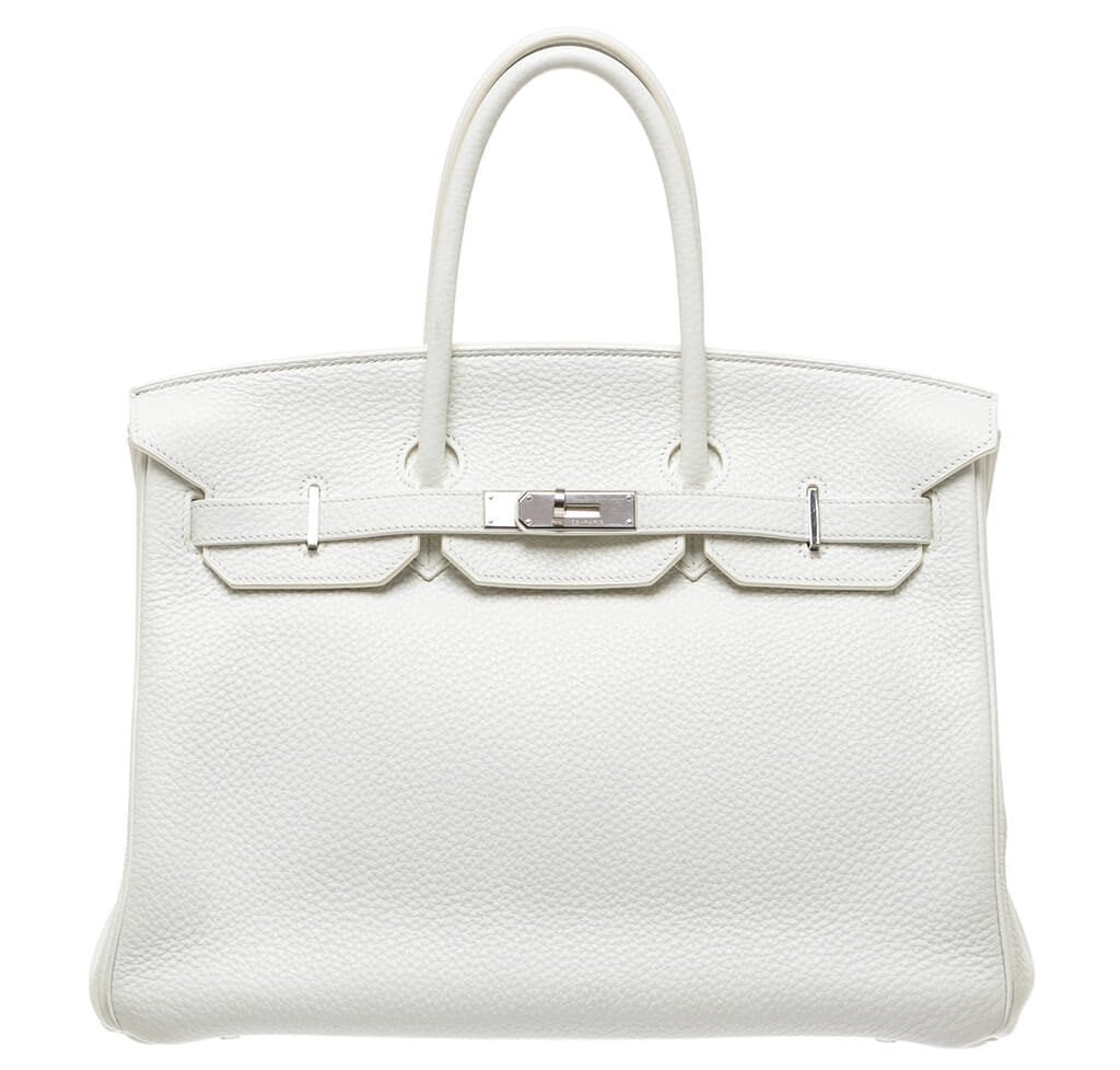 HermÃƒÆ’Ã‚Â¨s Togo Birkin Bag 35cm White
