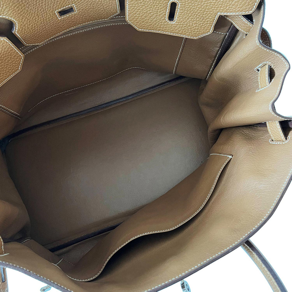 HermÃƒÆ’Ã‚Â¨s Birkin 40 Gold Clemence Leather