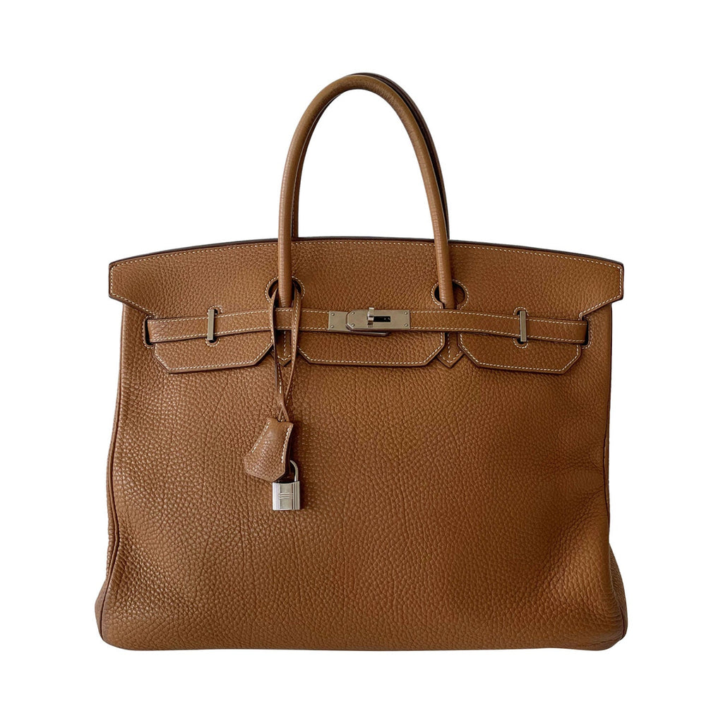 HermÃƒÆ’Ã‚Â¨s Birkin 40 Gold Clemence Leather