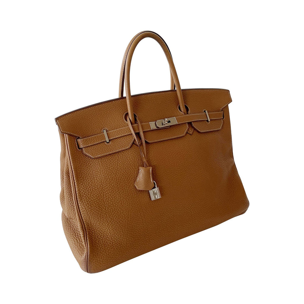 HermÃƒÆ’Ã‚Â¨s Birkin 40 Gold Clemence Leather