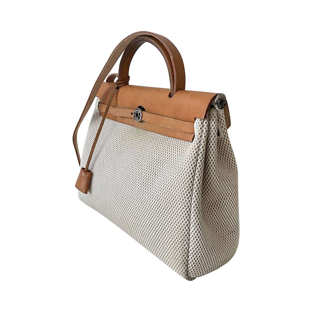 HermÃƒÆ’Ã‚Â¨s Herbag PM Toile Beige